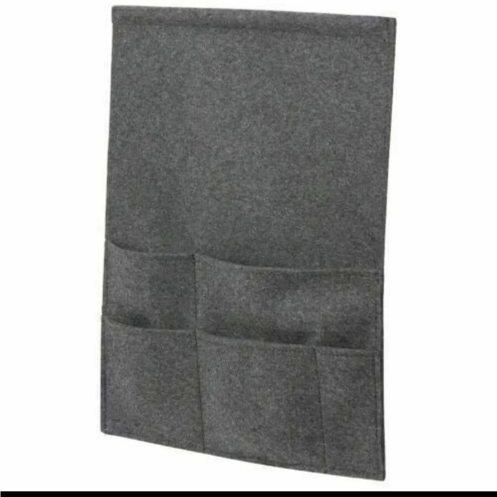 IKEA Bed Pocket Dark Gray Felt Organizer - New